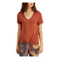 SELFIE - Front Chest Pocket V-Neck T-Shirt