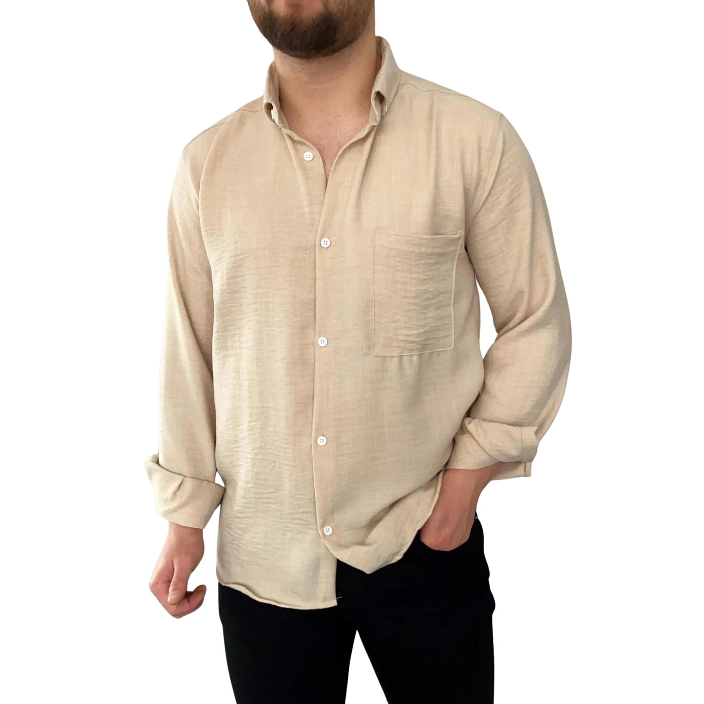 SAYFA - Single Pocket Linen Shirt