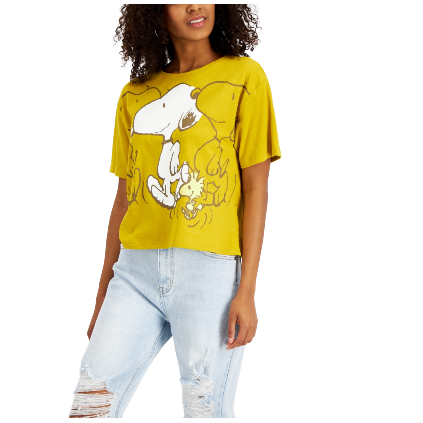 LOVE TRIBE -  Snoopy Short-Sleeve Graphic T-Shirt