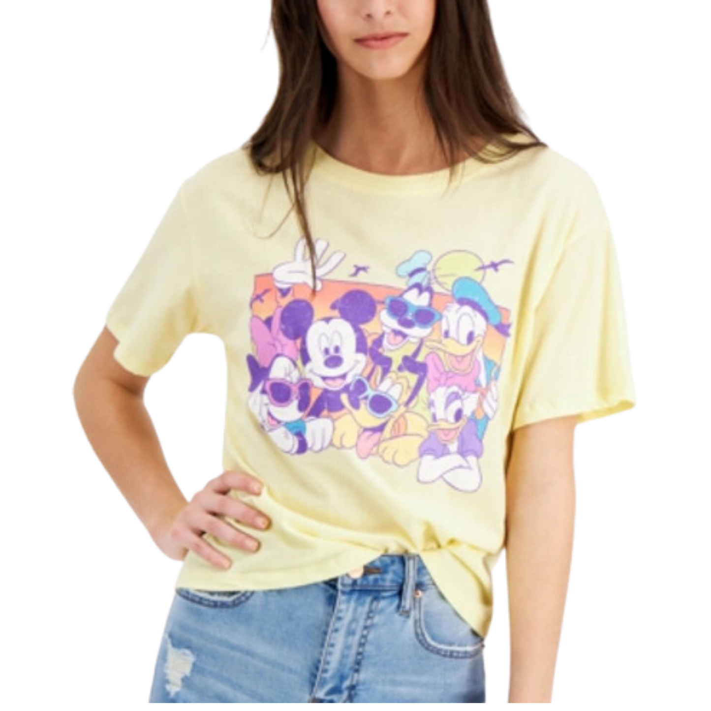 DISNEY - Juniors' Mickey & Friends Graphic Print T-shirt