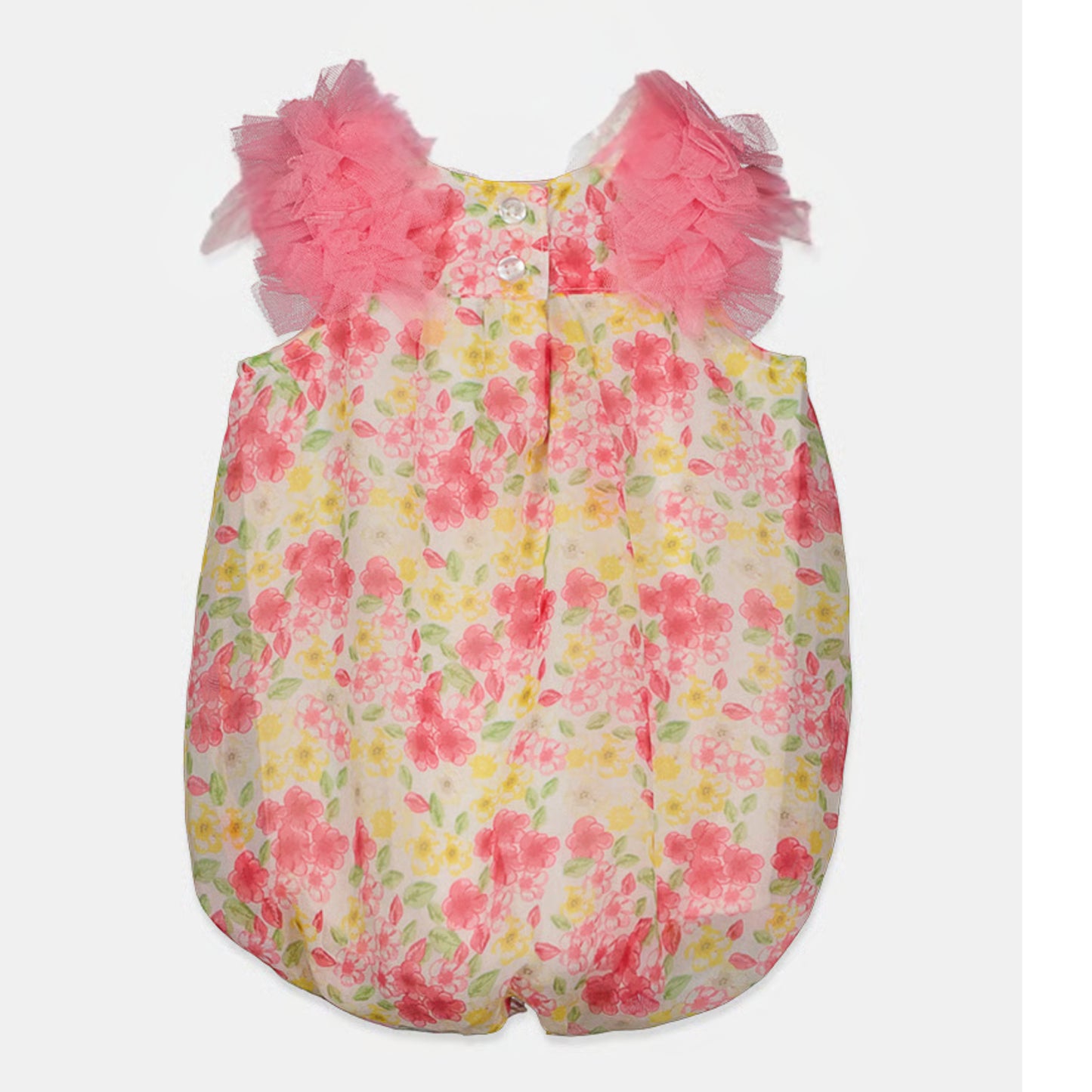 BLUEBERI BOULEVARD - Baby - Floral-Print Bubble Romper