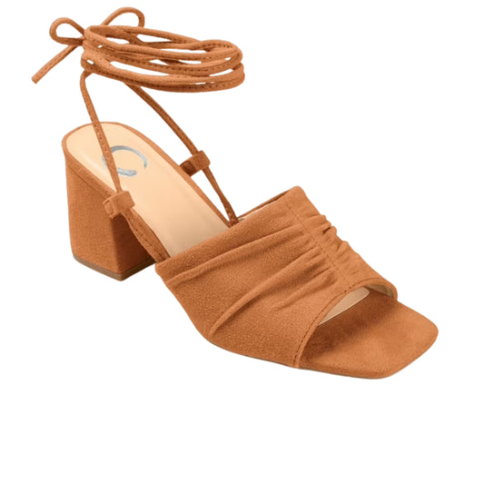 JOURNEE COLLECTION - Open Square Toe Block Heel Dress Sandals