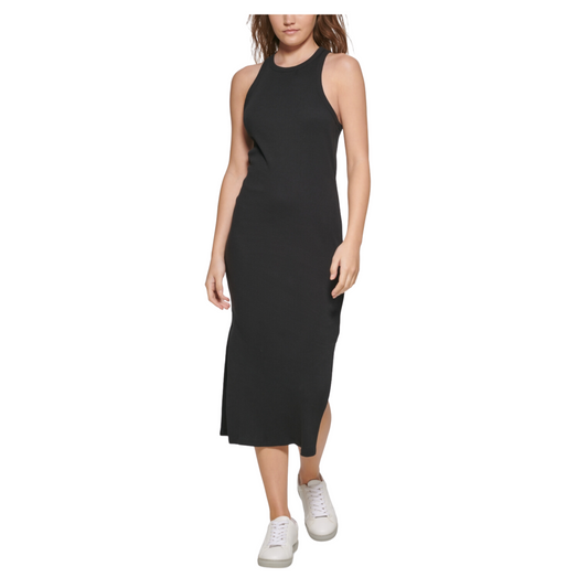 CALVIN KLEIN - Sleeveless Racerback Long MIDI Dress