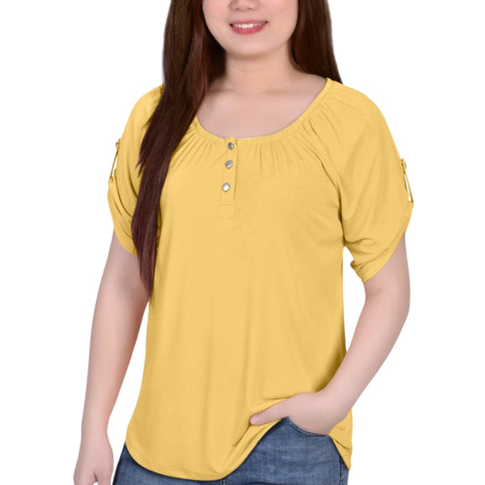 NY COLLECTION - Front Buttons Design Blouse