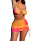 SHEIN - Tye Dye Three Pieces Swimwear