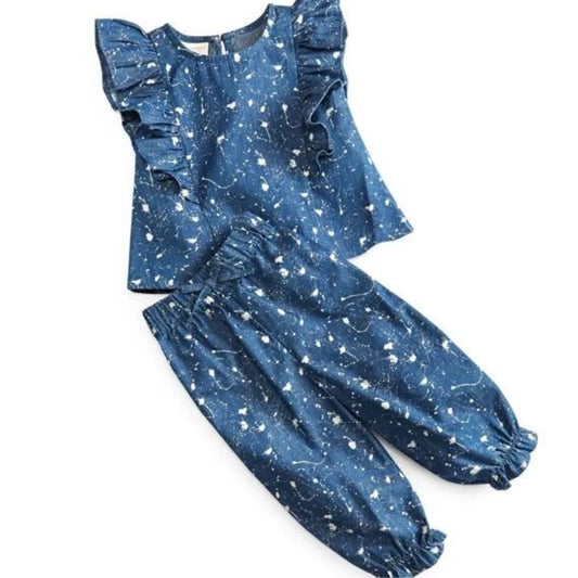 FIRST IMPRESSIONS - Baby -  Girls 2-Pc. Splatter-Print Top & Pants Set