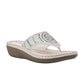 WHITE MOUNTAIN - Mini Wedge Flip Flop Sandal