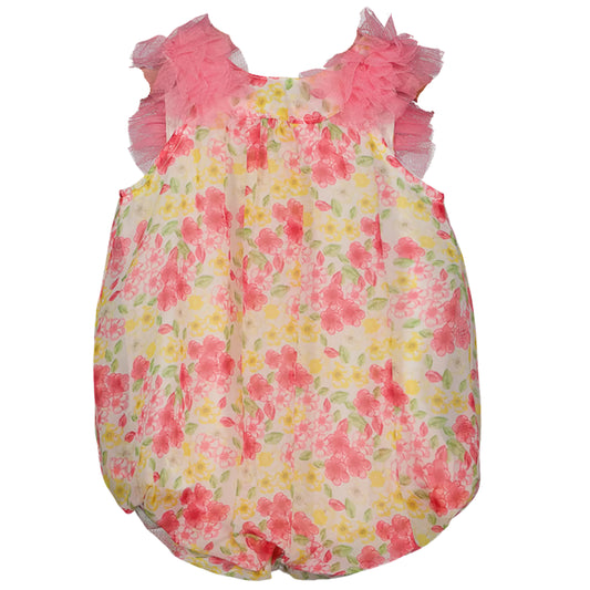 BLUEBERI BOULEVARD - Baby - Floral-Print Bubble Romper