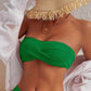 SHEIN - Off Shoulder Texture Swimwear Bra