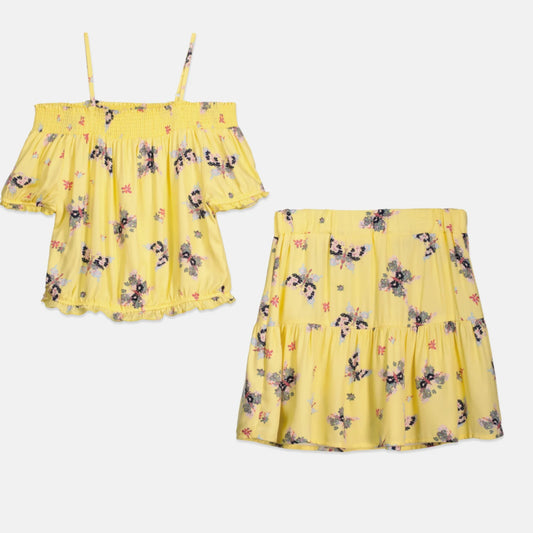 EPIC THREADS - Kids -  Butterfly All Over Print Skirt And Top