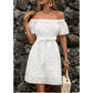 SHEIN - Off Shoulder Belted  Short Dress