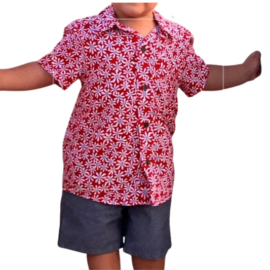 CAT & JACK - Baby -Short Sleeve Button-Down Shirt and Shorts Set