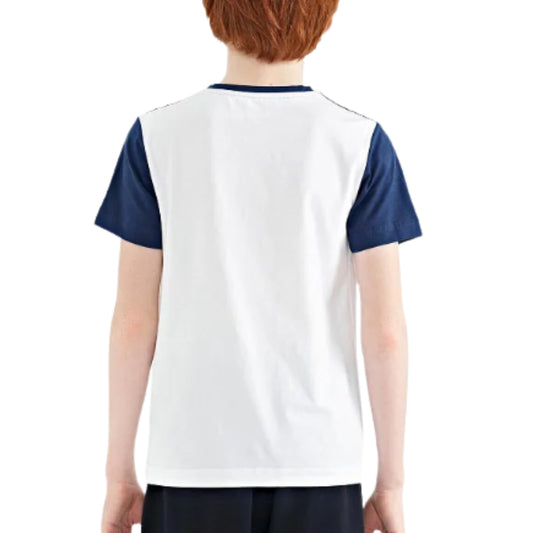 TOMMY LIFE -  KIDS - Printed Color Blocked Standard Fit O NeckT-Shirt