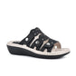 WHITE MOUNTAIN-  Low Wedge Sandal