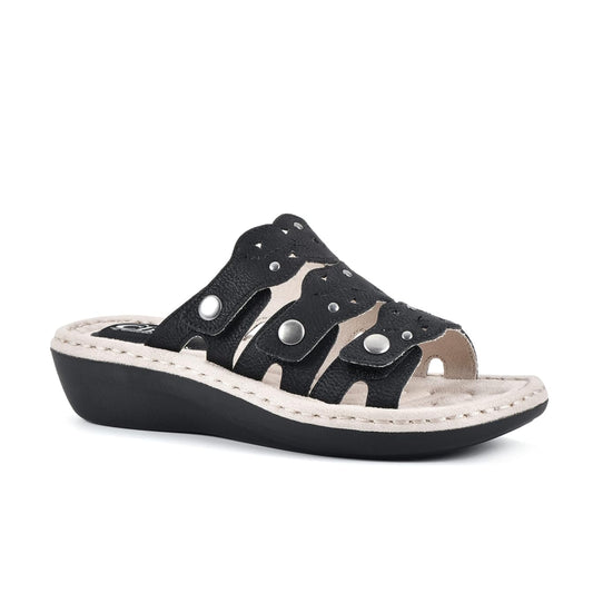 WHITE MOUNTAIN-  Low Wedge Sandal