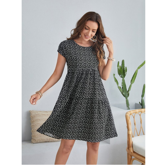 SHEIN - Heart &Dot Print Dress