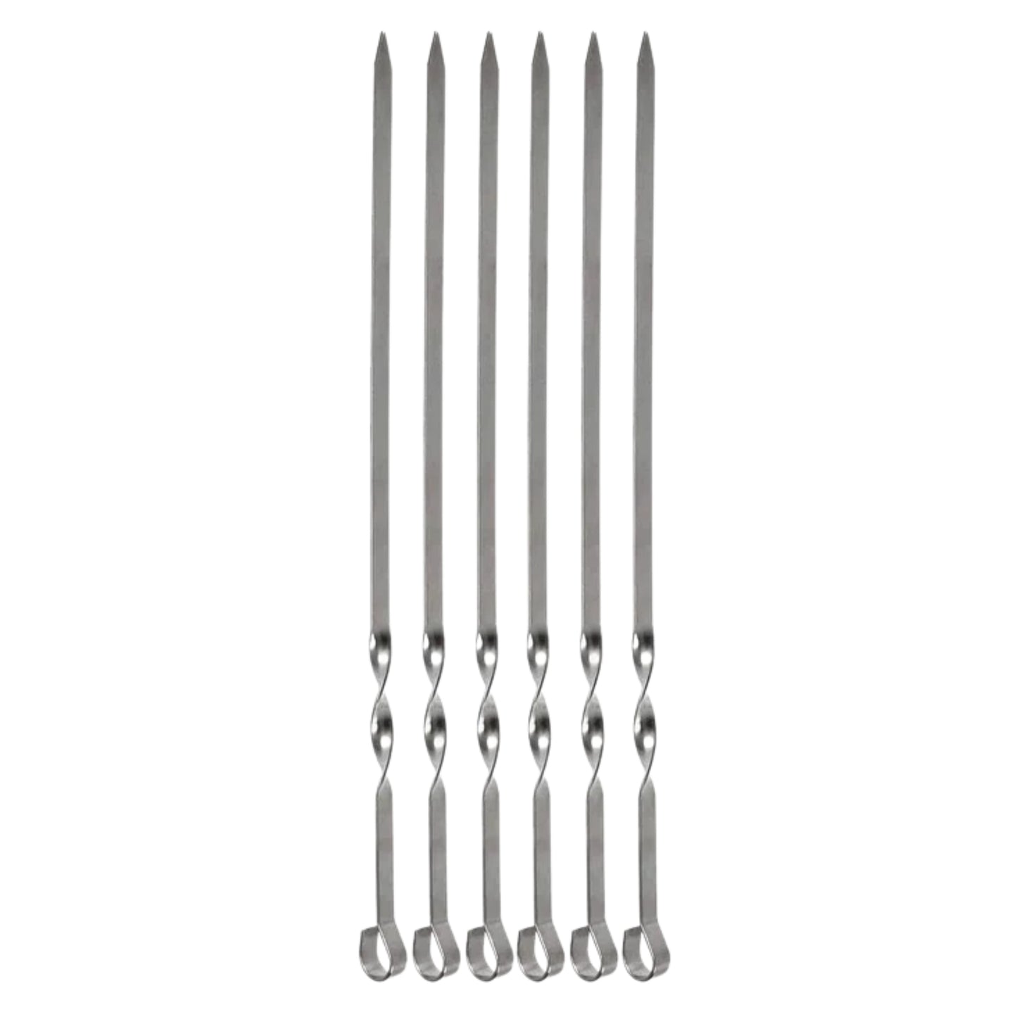 GRILL MEISTER - 6 PCS BBQ Grill Kabob Stainless Steel