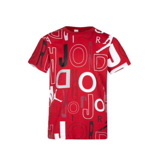 JORDAN - Pinted Letters Design Short Sleeves