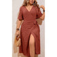 SHEIN - Textured Wrap Dress