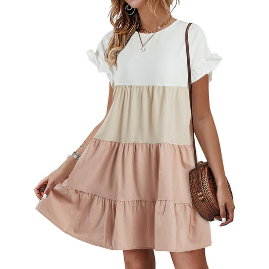 SHEIN - Ruffled Babydoll T-shirt Dress