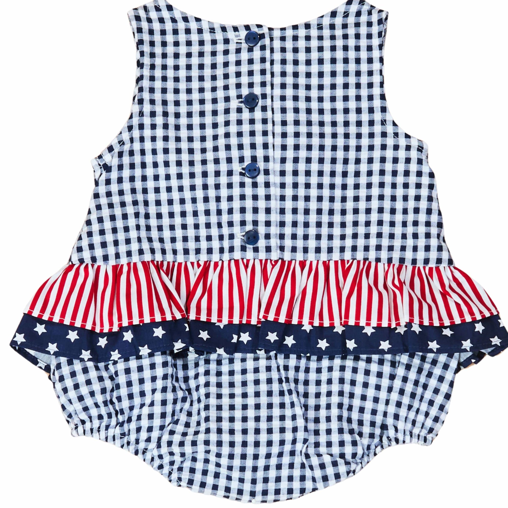 RARE EDITIONS Baby Girl RARE EDITIONS - Mixed Print Bubble with Bow One Piece