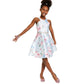 RARE EDITIONS Girls Dress S / Multi-Color RARE EDITIONS - Kids - Printed Mikado Bow Back Dress