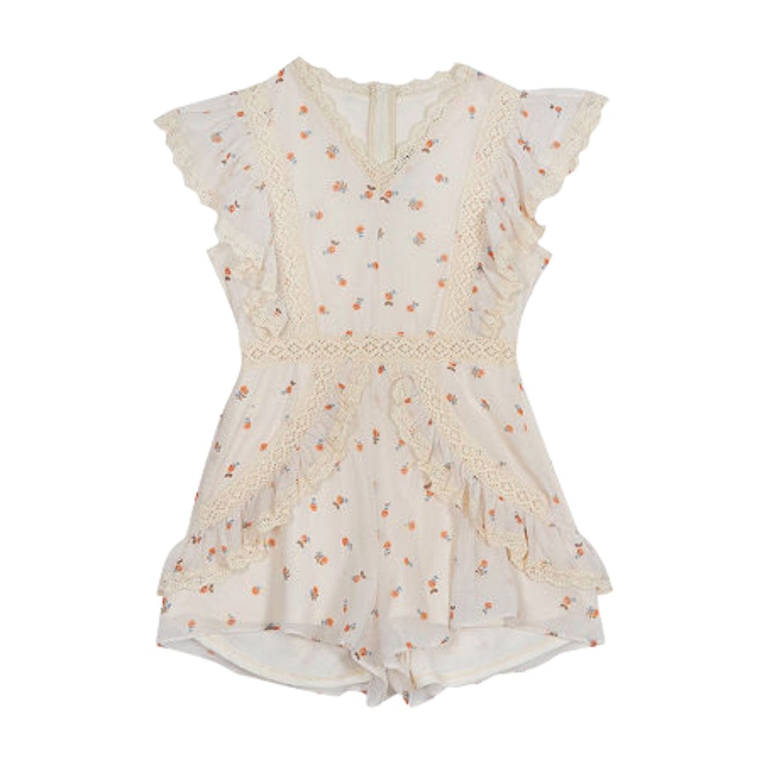 RARE EDITIONS Girls Dress M / Beige RARE EDITIONS - Kids - Short Sleeve Romper