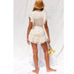 RARE EDITIONS Girls Overall M / Beige RARE EDITIONS - Kids - Short Sleeve Romper