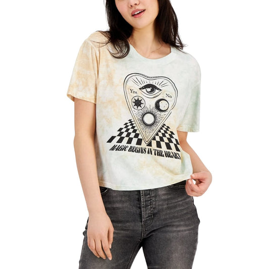 REBELLIOUS ONE S / Multi-Color REBELLIOUS ONE - Checker Heart Graphic-Print T-Shirt