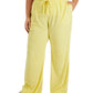 REBELLIOUS ONE Womens Bottoms REBELLIOUS ONE -  Loop Terry Wide-Leg Pants