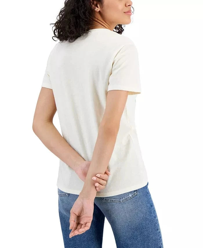 REBELLIOUS ONE Womens Tops XS / Off-White REBELLIOUS ONE - Just Keep Growing Graphic Tee