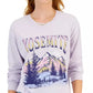 REBELLIOUS ONE Womens Tops L / Purple REBELLIOUS ONE - Long-Sleeved Yosemite Graphic Blouse
