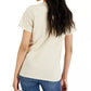 REBELLIOUS ONE Womens Tops M / Beige REBELLIOUS ONE - Mushroom-Graphic T-Shirt