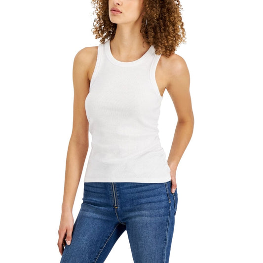 REBELLIOUS ONE Womens Tops XS / White REBELLIOUS ONE - Side-Ruched Tank Top