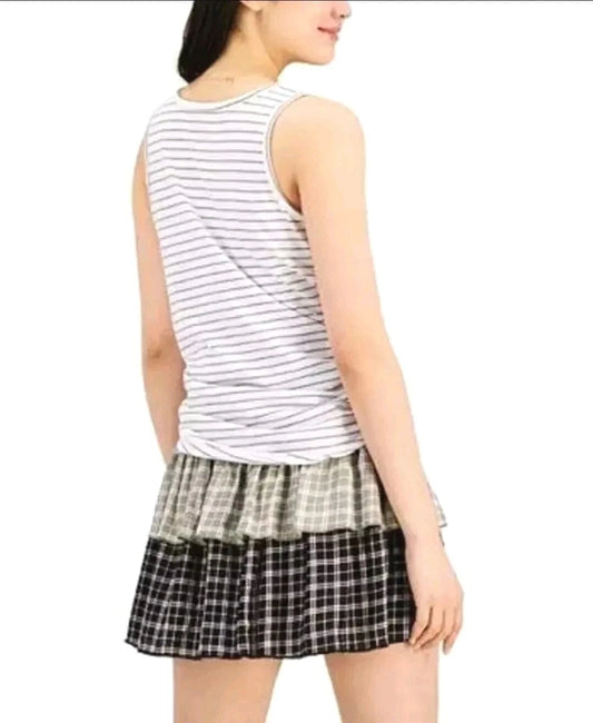 REBELLIOUS ONE Womens Tops REBELLIOUS ONE -  Striped Tie-Hem Tank Top