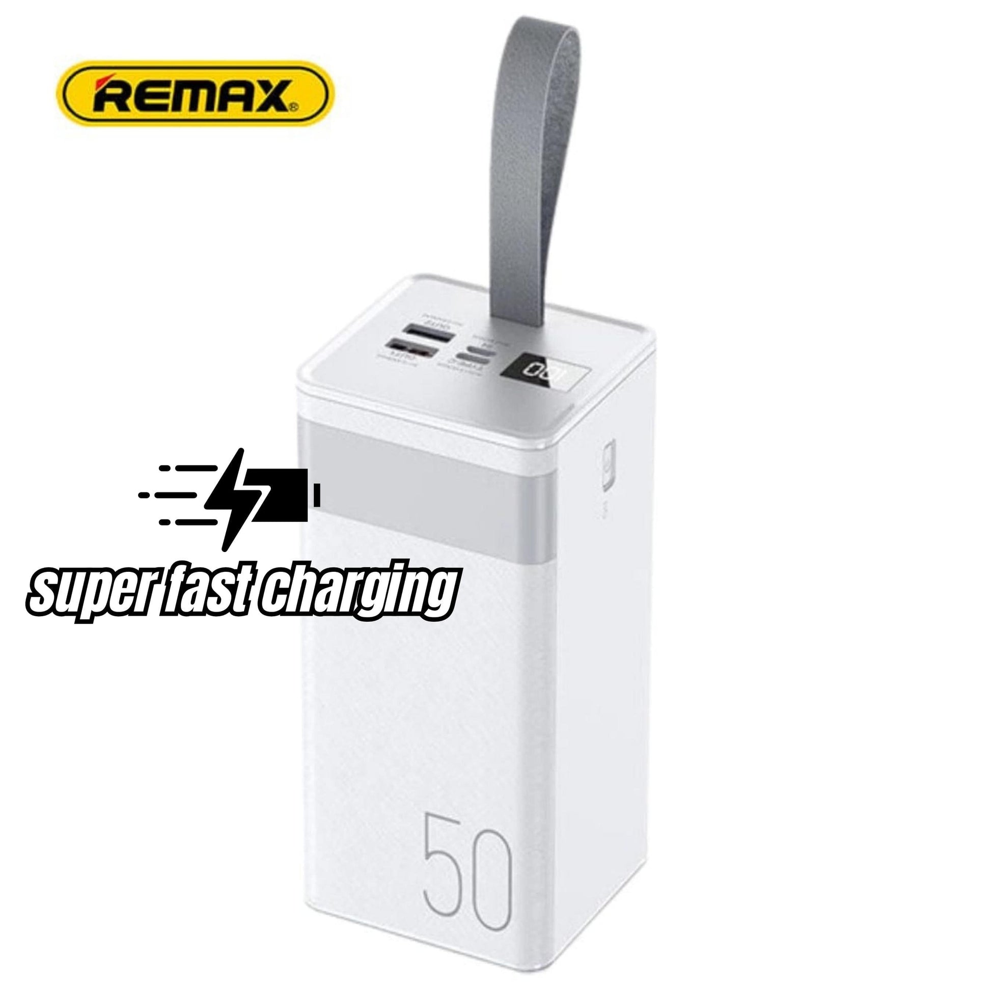 REMAX Electronic Accessories REMAX - Fast Charging Power Bank with LED Light 50000mAh RPP-321