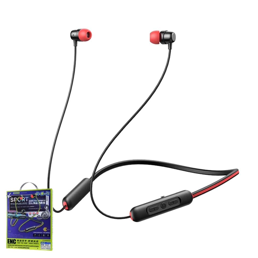 REMAX Electronic Accessories Black REMAX - Wireless Neckband Sports Earphones RB-S12