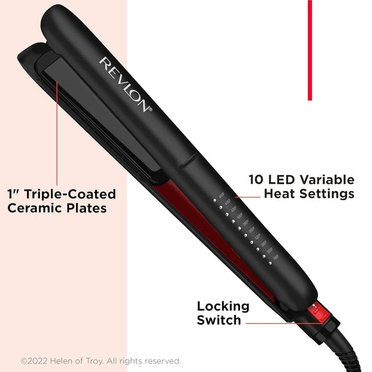 REVLON Hair Styling Tools REVLON - SmoothStay 1'' Coconut Oil-Infused Straightener