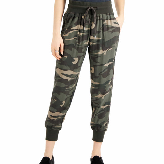 REWASH Womens Bottoms REWASH -  Printed Pull-on Joggers