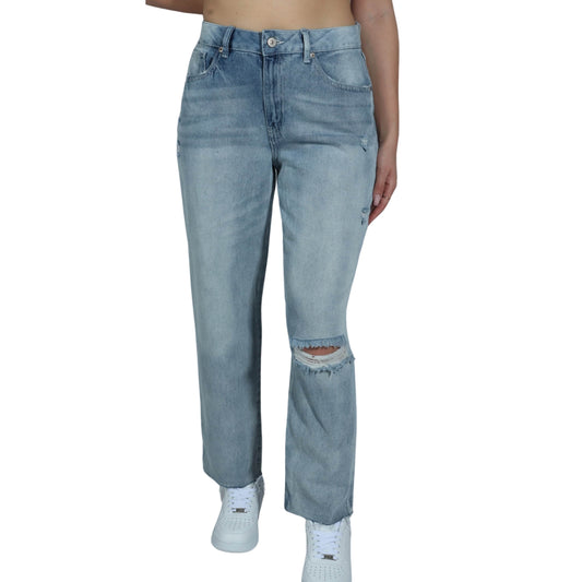 REWASH Womens Bottoms L / Blue REWASH - Ripped Denim