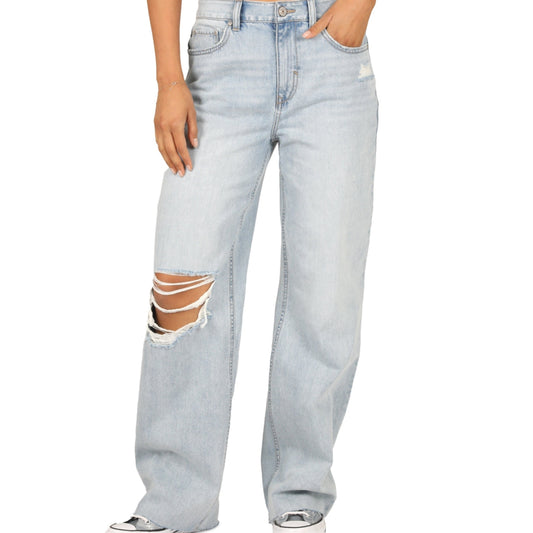 REWASH Womens Bottoms M / Blue REWASH - Ripped Jeans