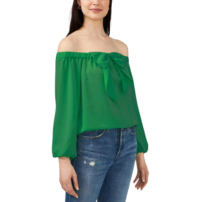 RILEY & RAE Womens Tops RILEY & RAE - Off The Shoulder Bow Blouse