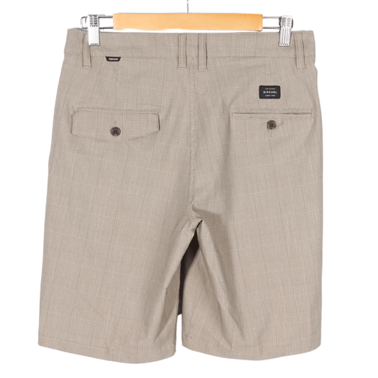 RIP CURL Mens Bottoms XS / Beige / 29 RIP CURL - Plaid Short