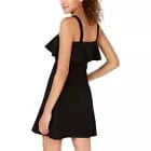 ROSIE HARLOW Womens Dress L / Black ROSIE HARLOW - Heart Ruffle Neck a-Line Dress