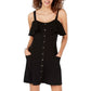 ROSIE HARLOW Womens Dress L / Black ROSIE HARLOW - Heart Ruffle Neck a-Line Dress