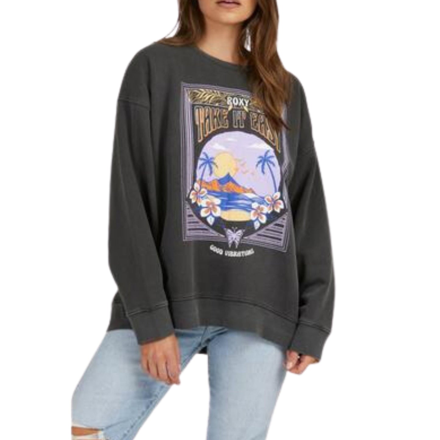 ROXY Womens Tops ROXY -  Into the Night Sweatshirt