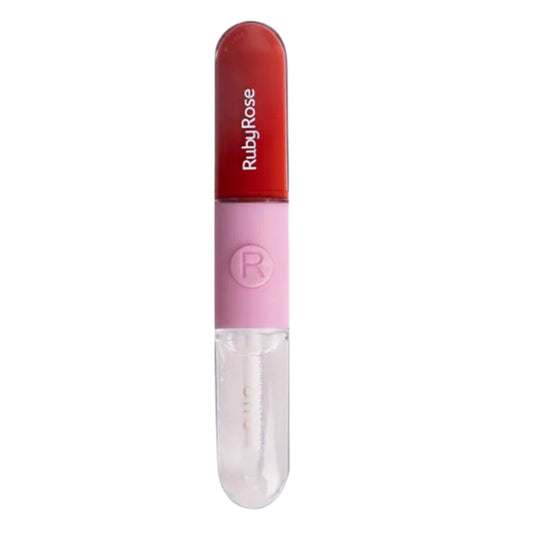 RUBY ROSE Makeup D01 RUBY ROSE - Duo Gloss+Batom Liquid