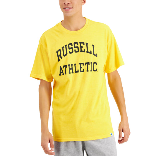 RUSSELL ATHLETIC Mens Tops M / Yellow RUSSELL ATHLETIC - Archie Logo Graphic T-Shirt