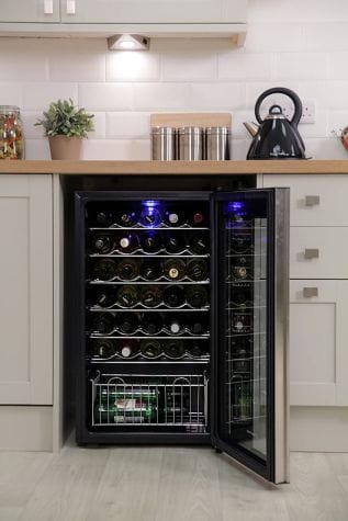 RUSSELL HOBBS Kitchen Appliances RUSSELL HOBBS - 220 volts 34 Bottle Wine Cooler