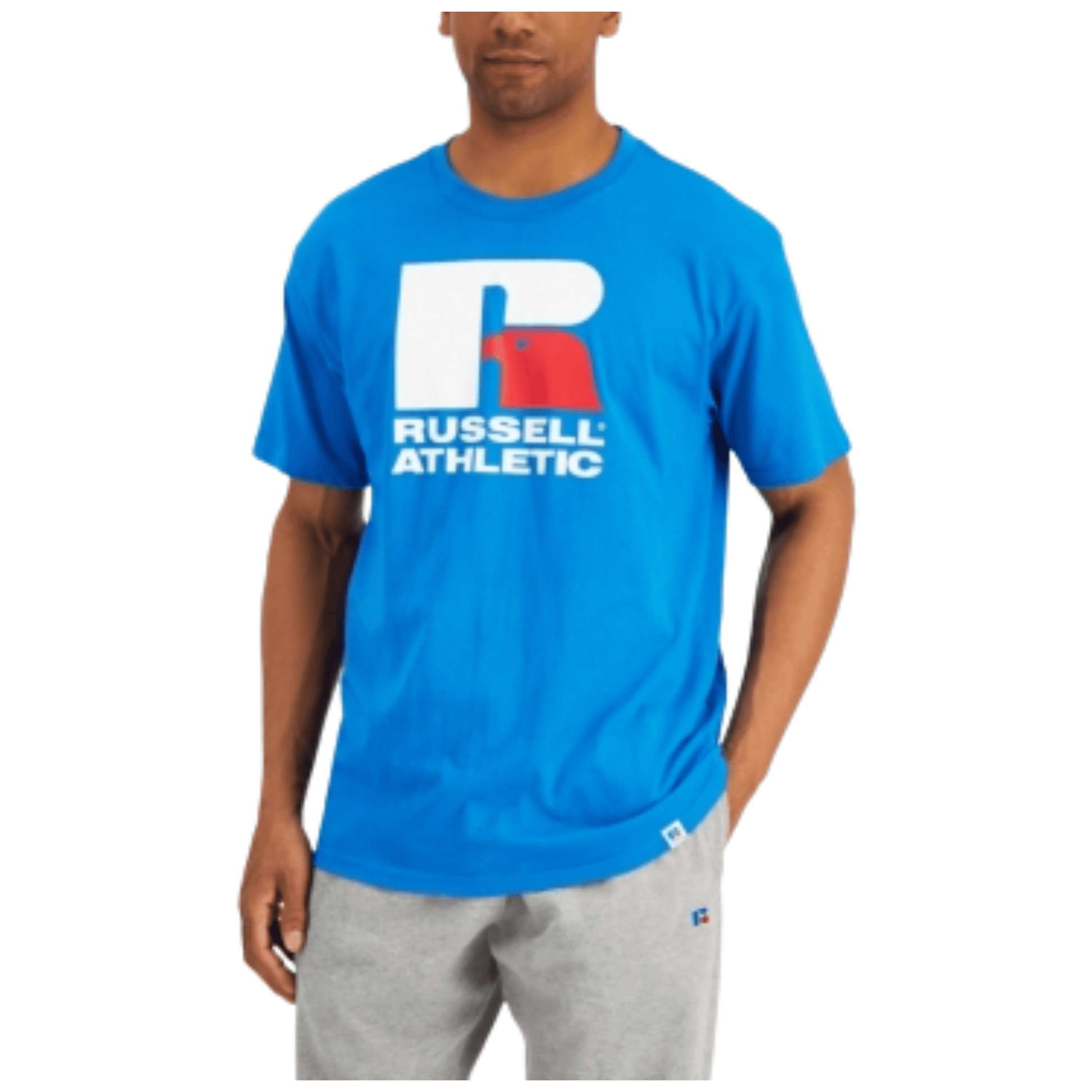 RUSSELL Mens Tops S / Blue RUSSELL  - Lawrence Logo Graphic T-Shirt